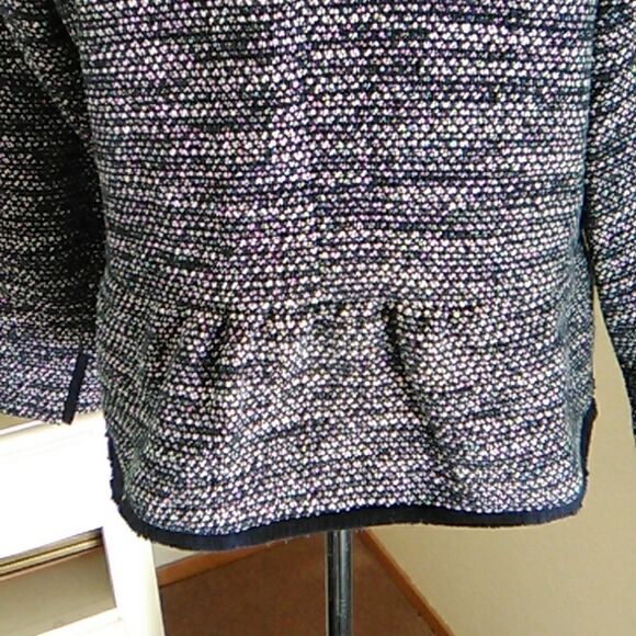 Talbots Tweed Jacket With Fringe Trim - Picture 9 of 13